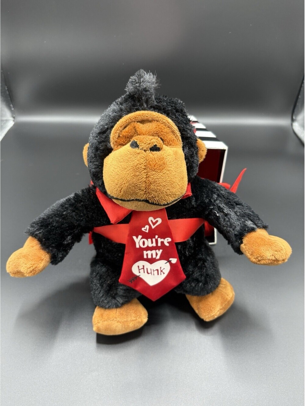 Valentine's Day Monkey Stuffed Animal Plush Boxed "You're My Hunk" Small